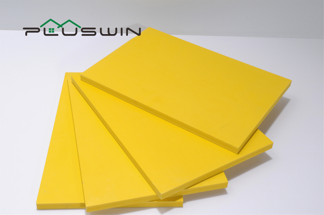 1/2" Thick Yellow Color PVC Forex Sheet PVC Foam Board