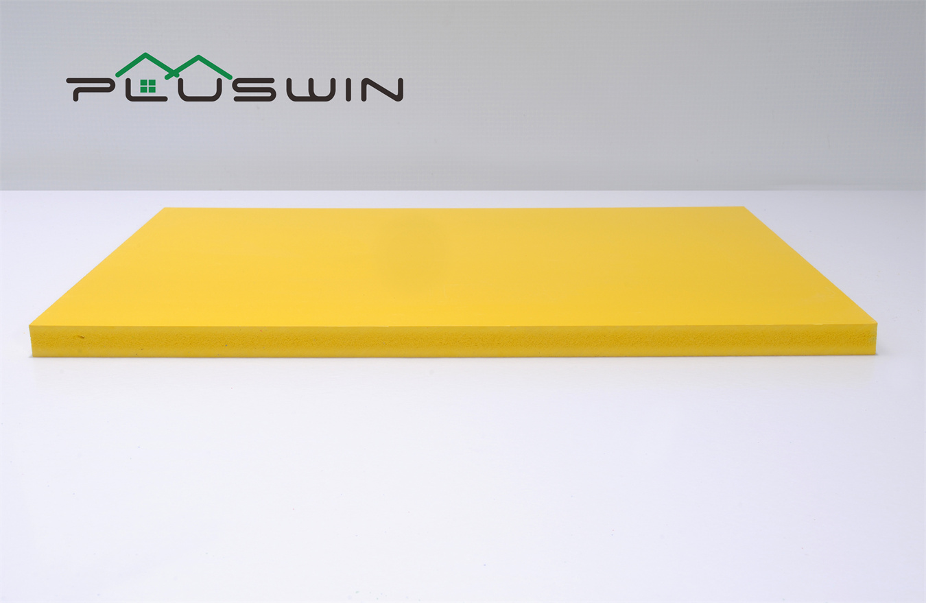 Factory Directly Supply Yellow Color PVC Celuka Board PVC Foam Sheet 