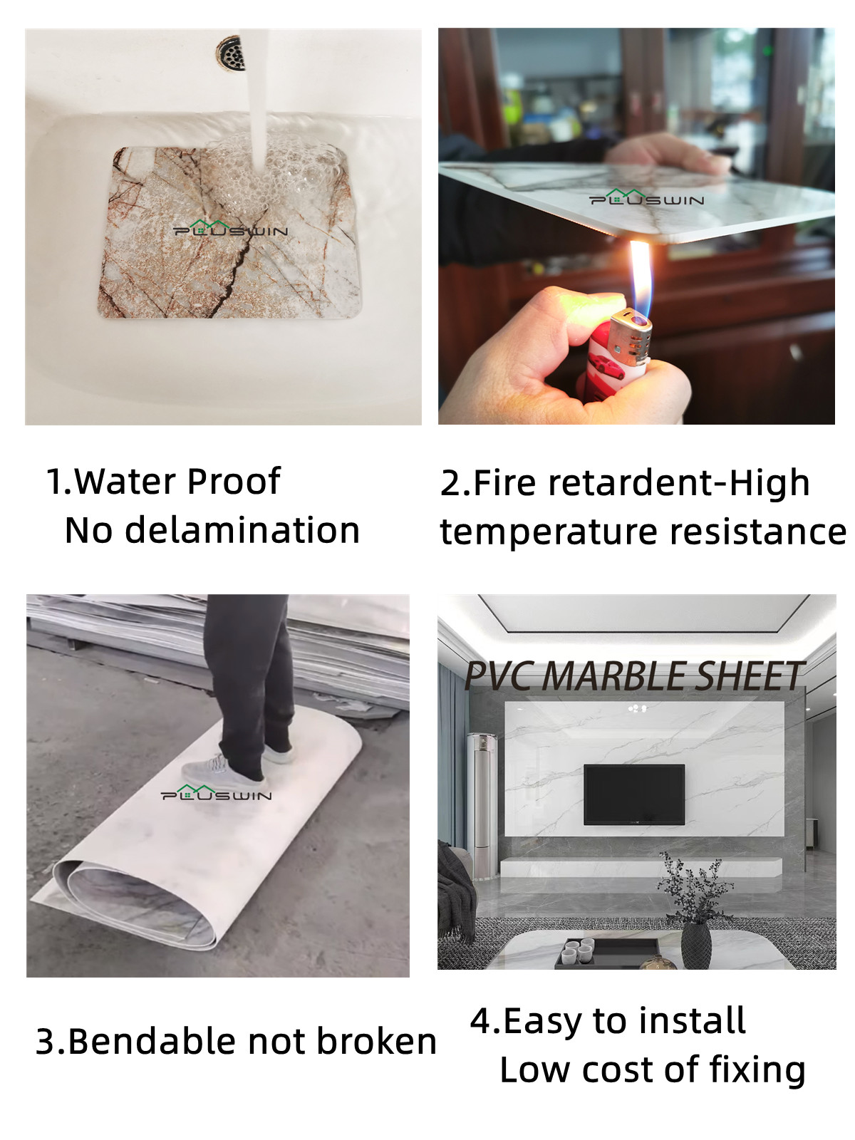 usage of PVC marble sheet 