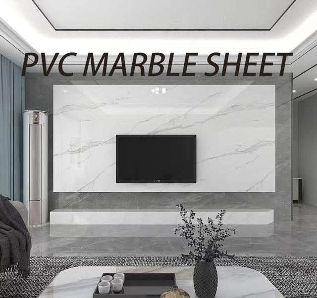 HIGH GLOSSY PVC MARBLE SHEET FOR INTERIOR DECORATION