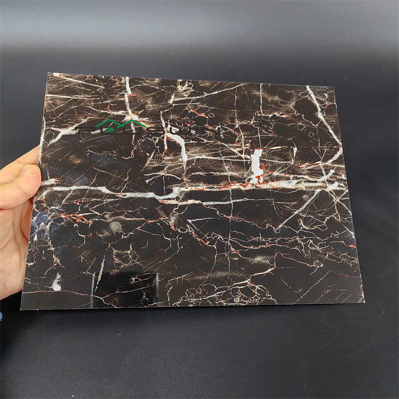 High Glossy PVC Marble Sheet for Interior Wall Decoration Good Quality Marble Sheet