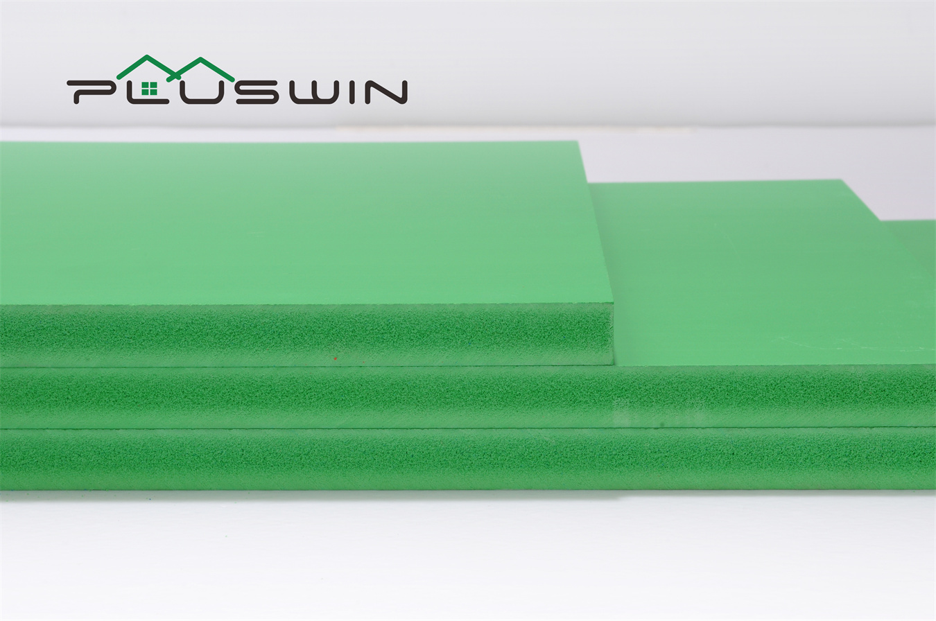 green 1 2 inch closed cell colored wpc foam board shower