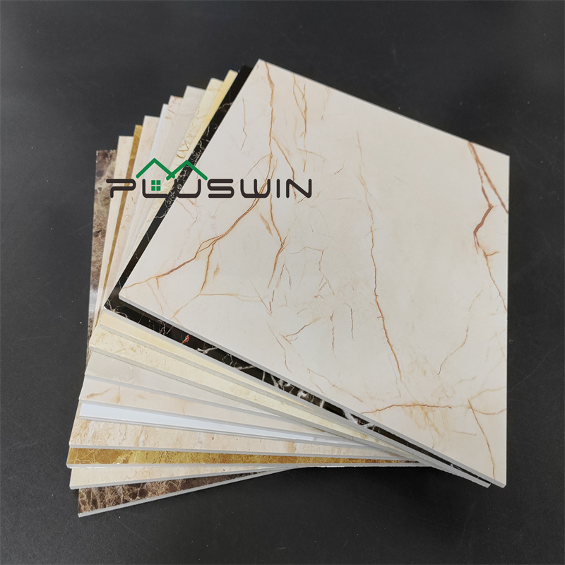 PVC Marble Sheet 1220*2440*3mm Faux Marble Solid PVC Plastic UV Marble Sheet for Wall