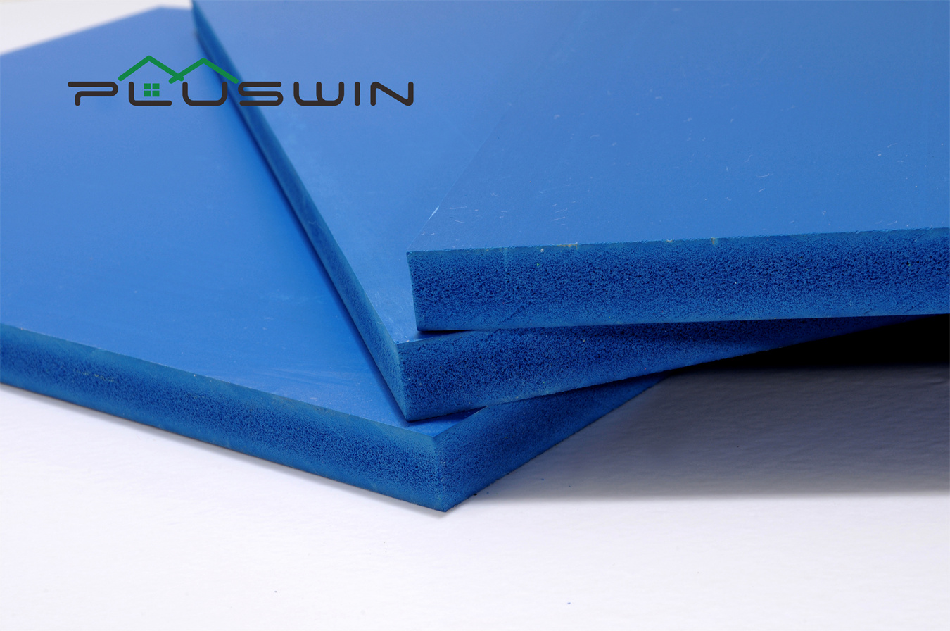 Rigid Thick Blue Wpc Foam Board