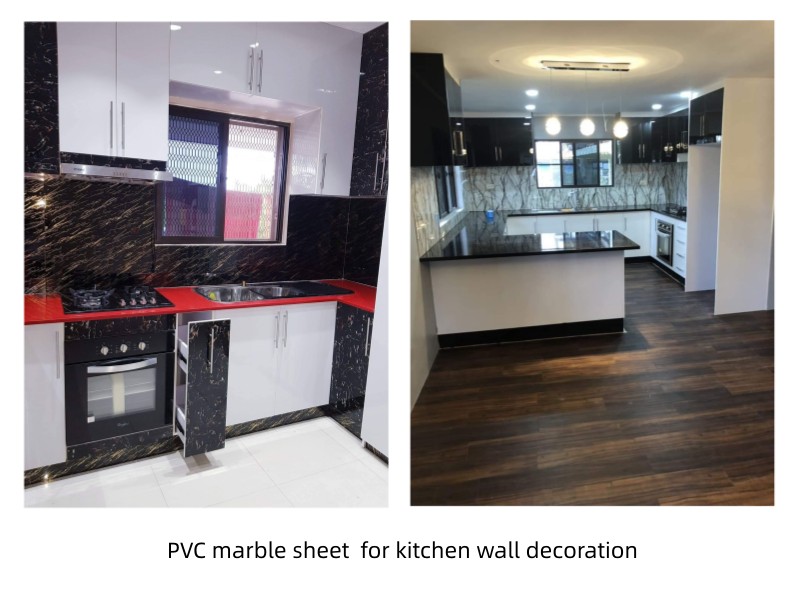 pvc marble sheet kitchen wall