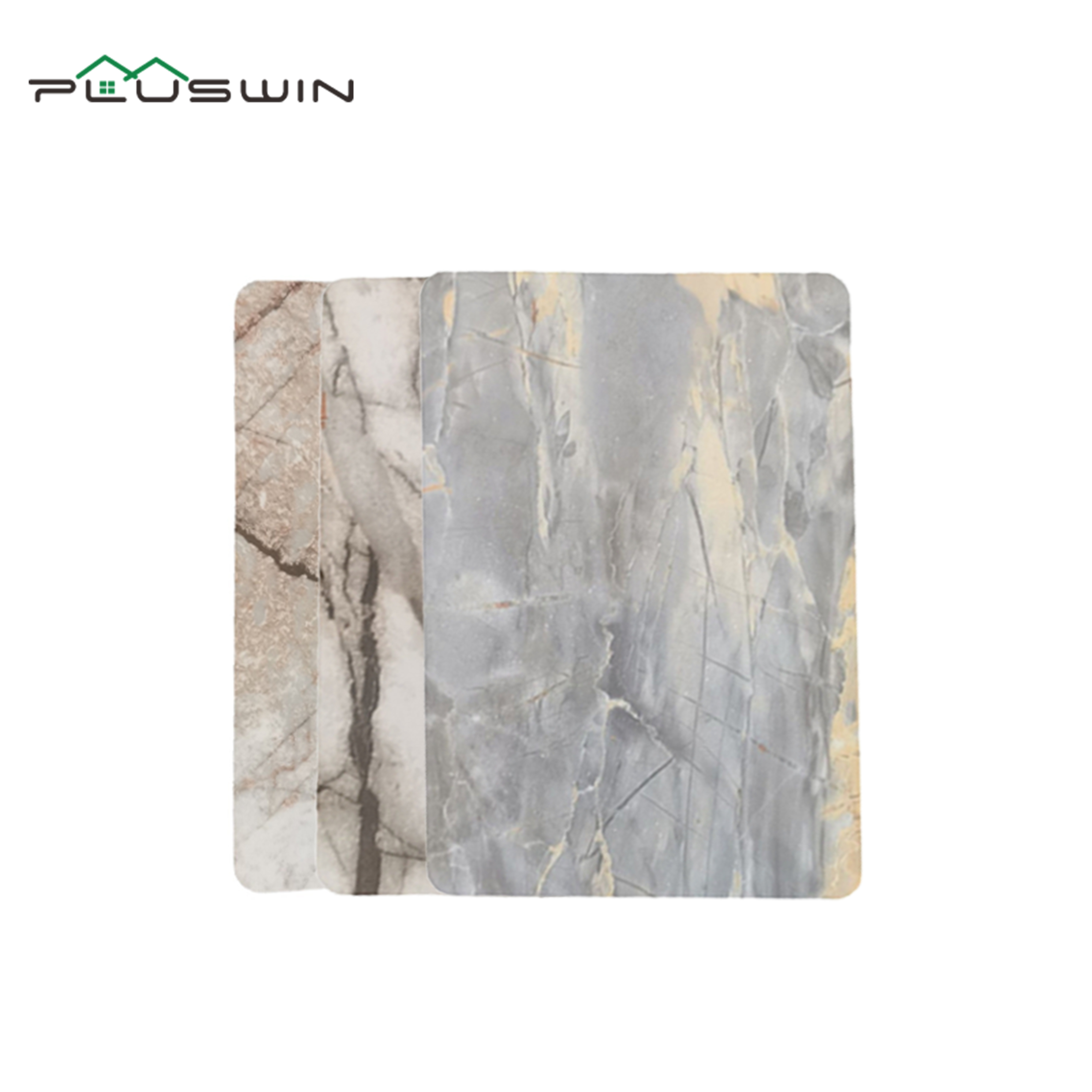 3mm UV Coated Glossy Surface PVC Marble Sheet for Wall