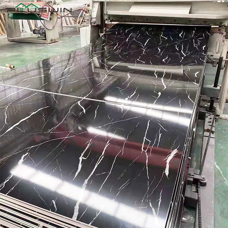 UV PRINTING PVC MARBLE SHEET GLOSSY SURFACE FACTORY