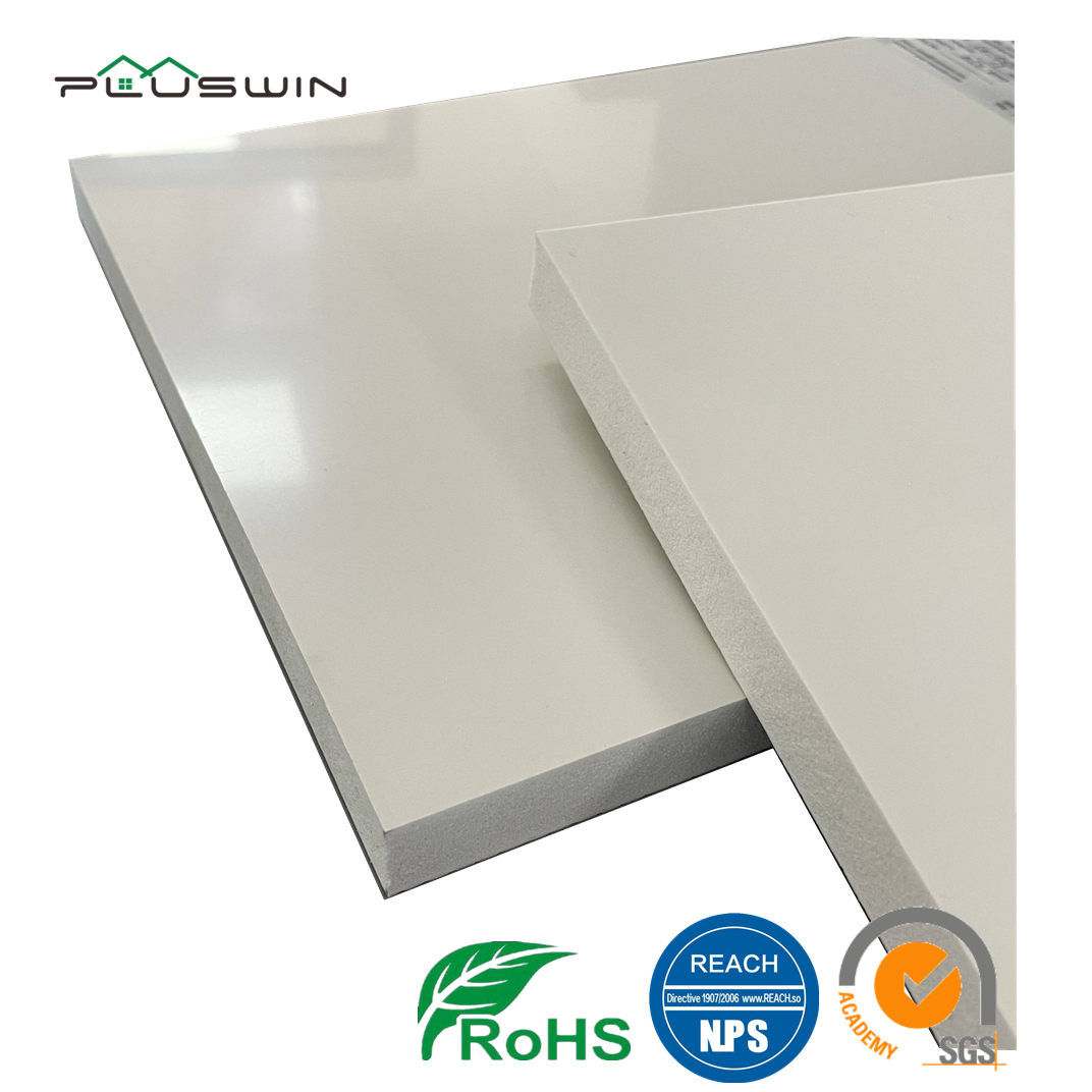 Pluswin 3-30mm Gloss PVC Cabinet Sheet PVC Co-Extrusion Foam Board